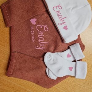 Giftbox: mutsje, rompertje, sokjes